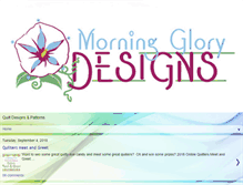 Tablet Screenshot of blog.morningglorydesigns.net